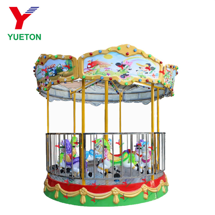 Zhengzhou Yueton Most Fun Fairground Carousel Parts Mechanical Horse For Sale