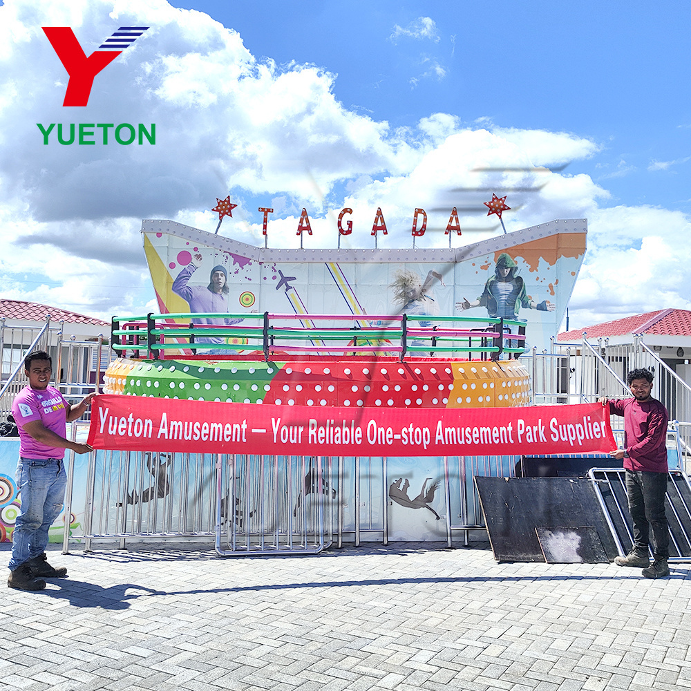 Zhengzhou Yueton Carnival Rides Electric Amusement Park Game Machine Tagada Disco Turantable For Sale