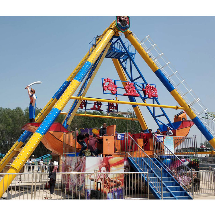 China Manufacturer 40 Seats Thrilling Theme Park Rides Big Pirate Ship Amusement Ride Swing Boat For Sale