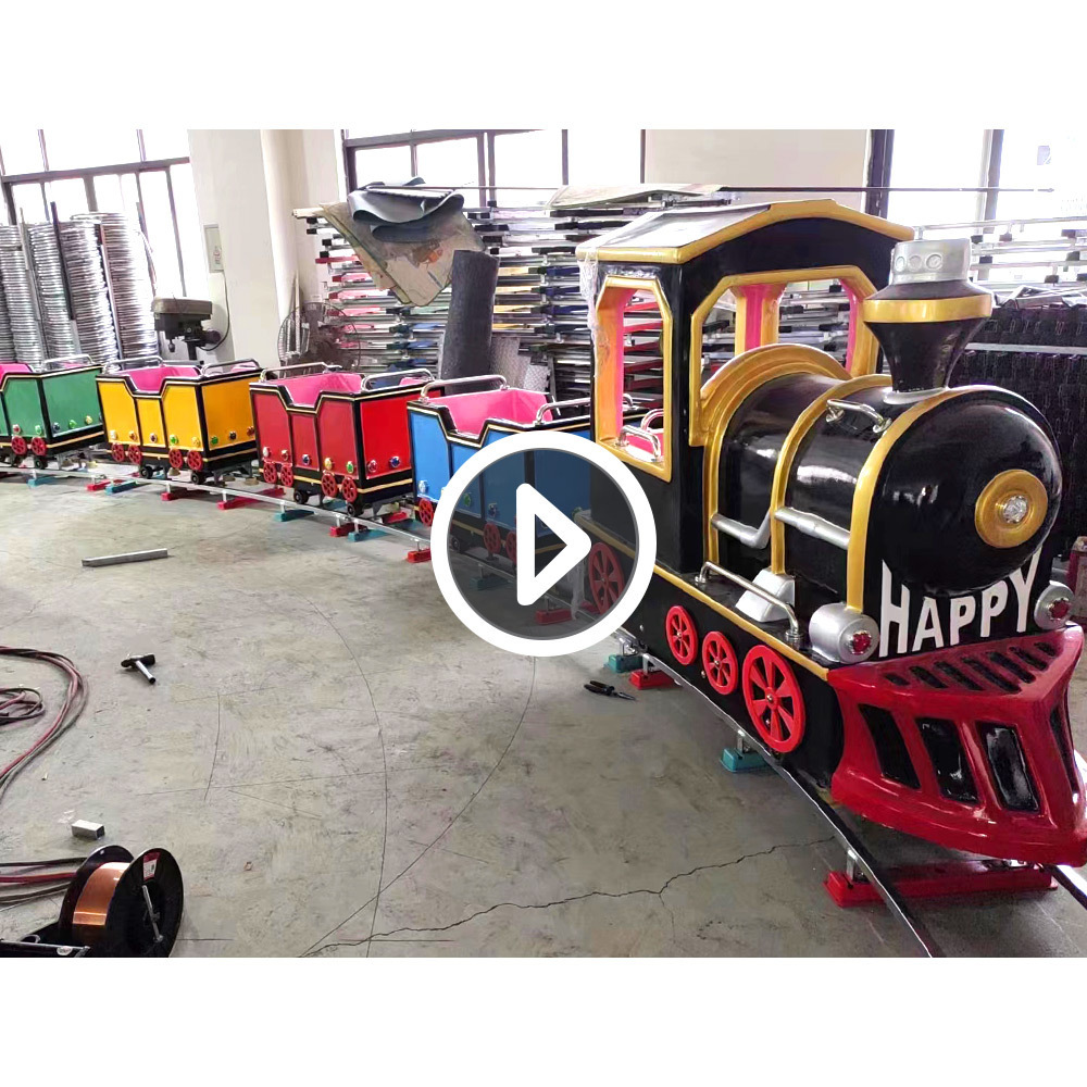 High Quality Kids Electric Mini Track Train Amusement Kiddie Rides