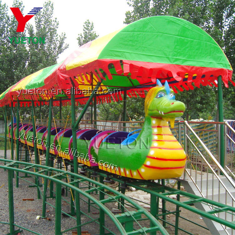 Cheap Price Theme Park Amusement Ride Kids Rollercoaster Otumauro Dragon Manege Dinosaur Train Small Roller Coaster For Sale