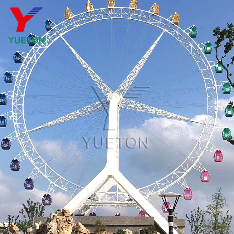 20m 30m 42m 50m 65m 100m Outdoor Amusement Theme Attraction Manege Luna Park Equipment Ferris Wheel Manufacturer For Sale