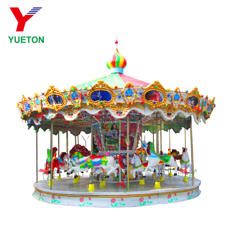 Zhengzhou Yueton Hot Sale Carousel Horses Plastic Carnival Rides Carousel For Kids