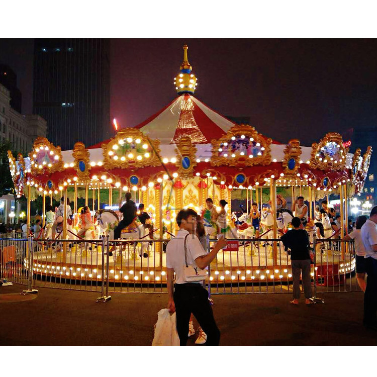 36 Seats Carousel Horse Ride Amusement Park Manufacturer