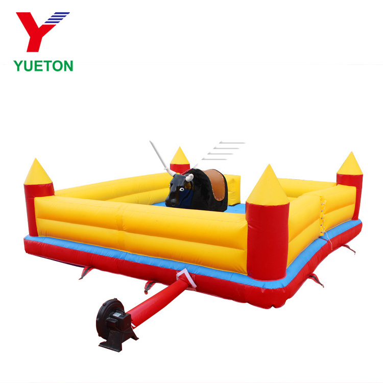 Cheap Price Amusement Park Ride Kids Electric Toys Simulator Machine Inflatable Mechanical Bull Riding For Sale