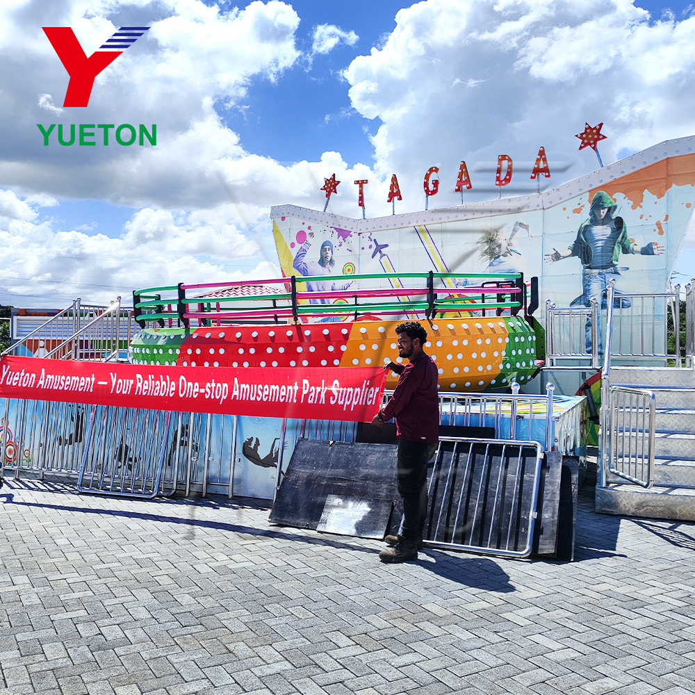 Zhengzhou Yueton Carnival Rides Electric Amusement Park Game Machine Tagada Disco Turantable For Sale