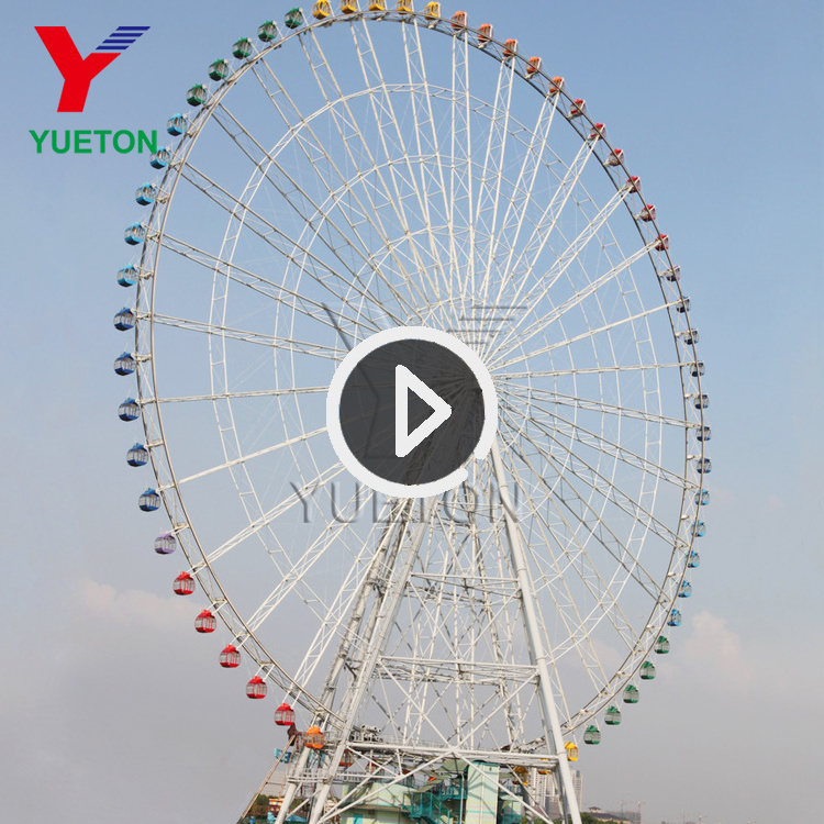 50m 55m 65m 88m 120m China Supplier Sightseeing Amusement Giant Ride Attraction Big Ferris Wheel For Sale