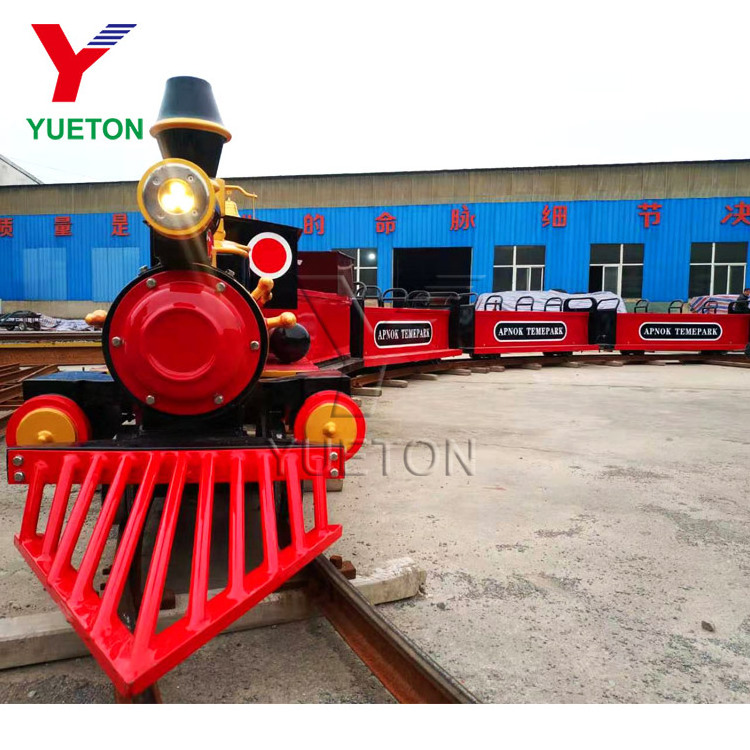 Cheap Price Amusement Park Kids Attractions Rides Electric Mini Steam Track Train For Kids Playground