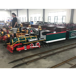 Cheap Price Amusement Park Kids Attractions Rides Electric Mini Steam Track Train For Kids Playground