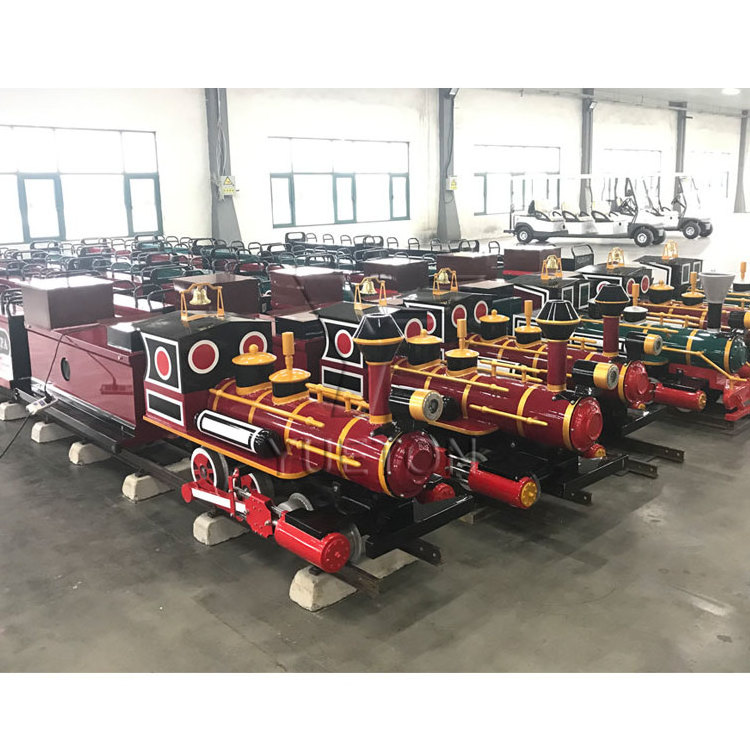 Cheap Price Amusement Park Kids Attractions Rides Electric Mini Steam Track Train For Kids Playground