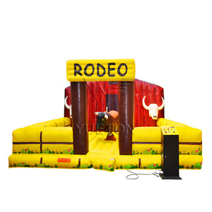 Carnival Fun Fair Kids Inflatable Mechanical Bull Ride Riding Machine Game Price For Sale