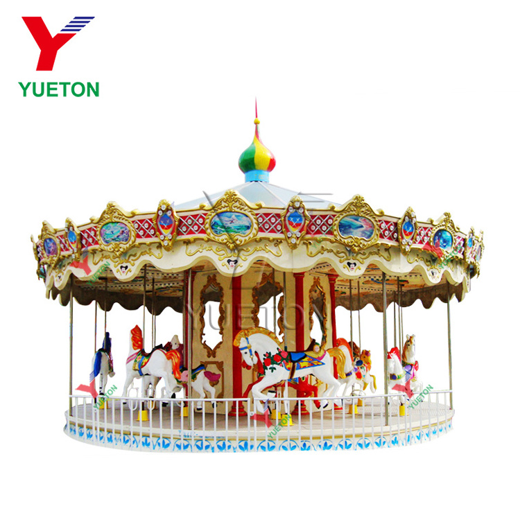 Zhengzhou Yueton Hot Sale Carousel Horses Plastic Carnival Rides Carousel For Kids