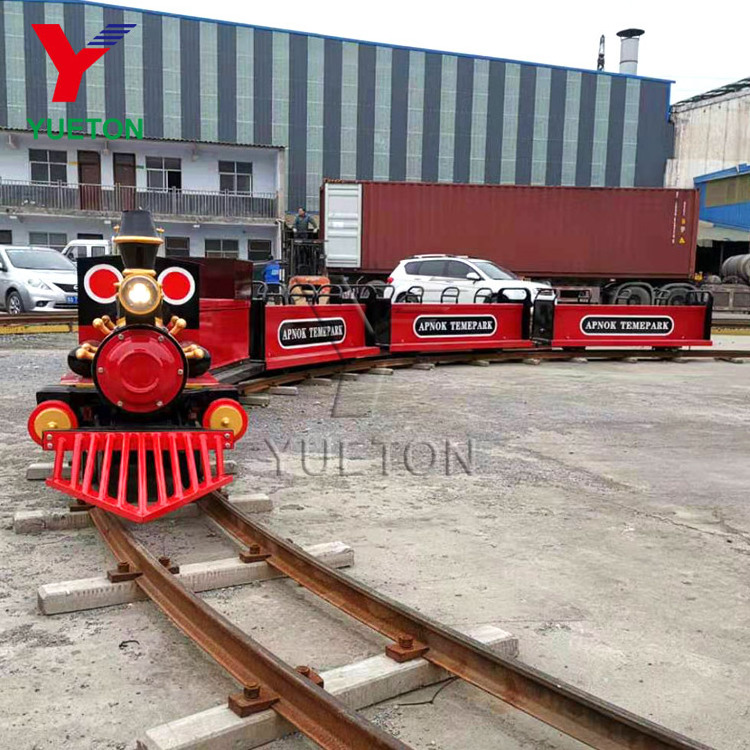 Cheap Price Amusement Park Kids Attractions Rides Electric Mini Steam Track Train For Kids Playground