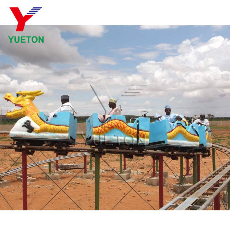 Cheap Children Park Rides Backyard Rollercoaster Car Train Seats Kids Mini Dragon Roller Coaster Amusement Park Product For Sale