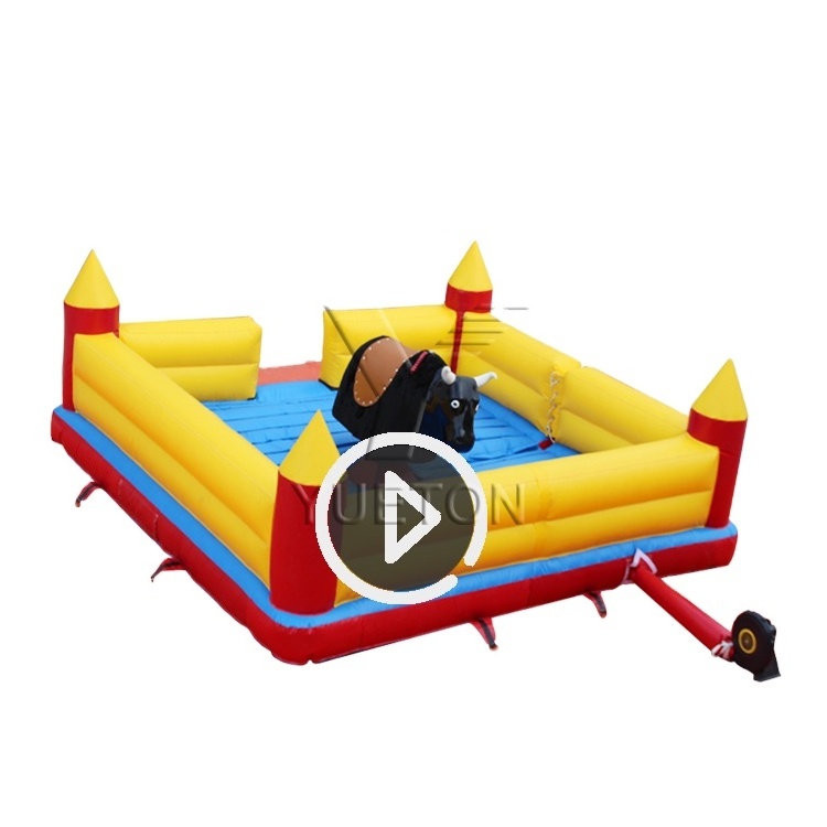 Cheap Price Amusement Park Ride Kids Electric Toys Simulator Machine Inflatable Mechanical Bull Riding For Sale