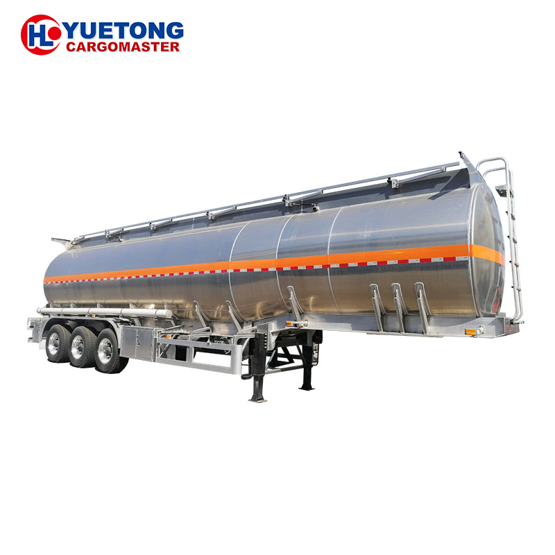 5000 liters fuel 6 wheeler oil tanker liquid nitrogen tanker  Aluminum Alloy Tanker truck semi trailer