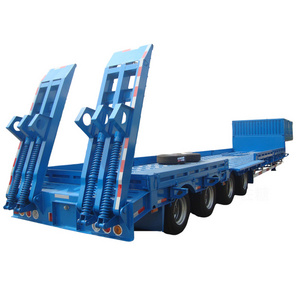 3 4 Axle Low Loader Bed Deck gooseneck Flatbed Container Transport Lowbed Lowboy Truck Trailer For Sale