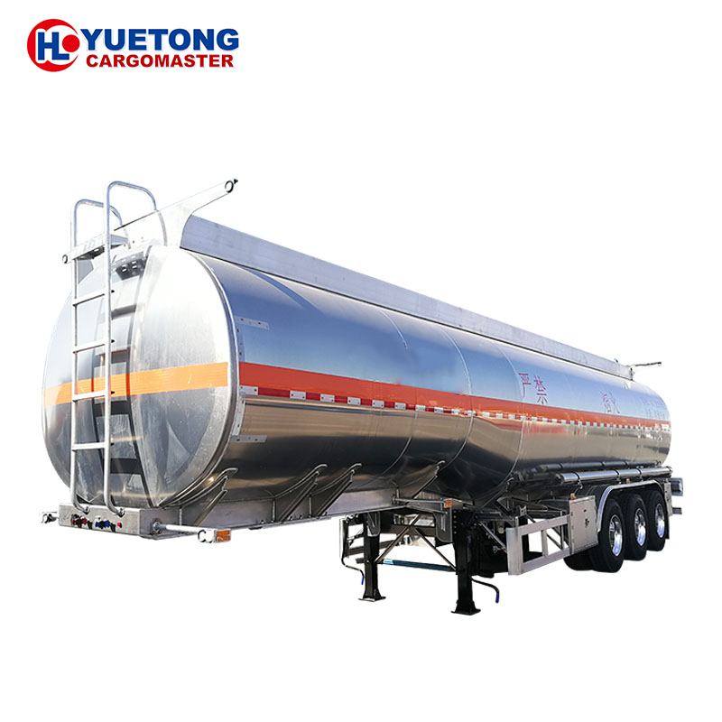 5000 liters fuel 6 wheeler oil tanker liquid nitrogen tanker  Aluminum Alloy Tanker truck semi trailer