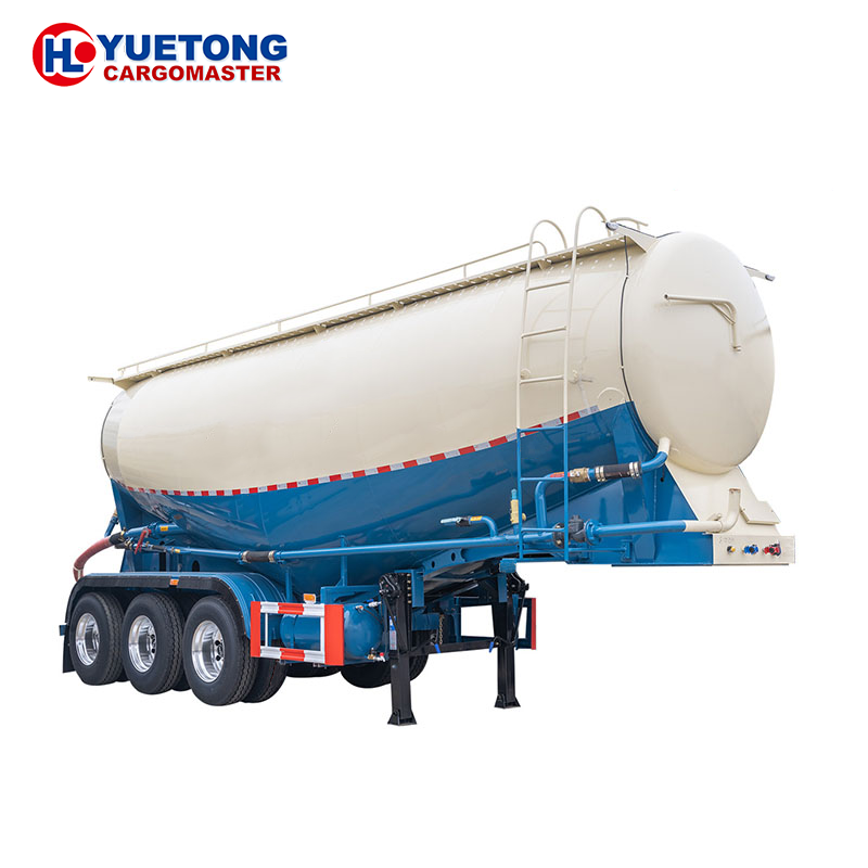 45T bulk cement tanker trailer high quality cheap price Tri-Axle Air Compressor Tanker Storage bulk cement tanker semi trailer