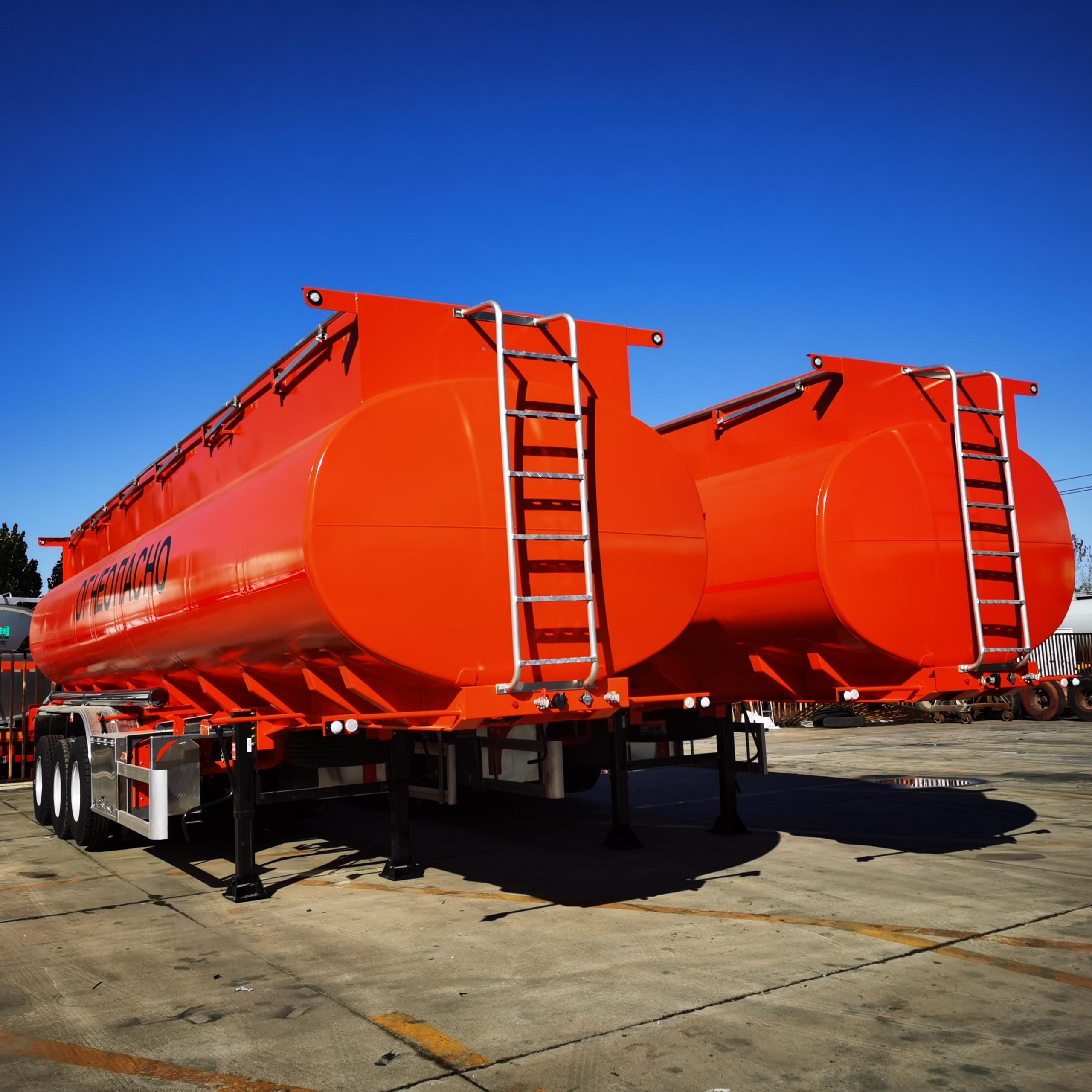 6000 liter tractor water tanker Round-Shapefuel tanker semi trailer 32000 litre Utility Carbon Steel fuel tanker semi trailer