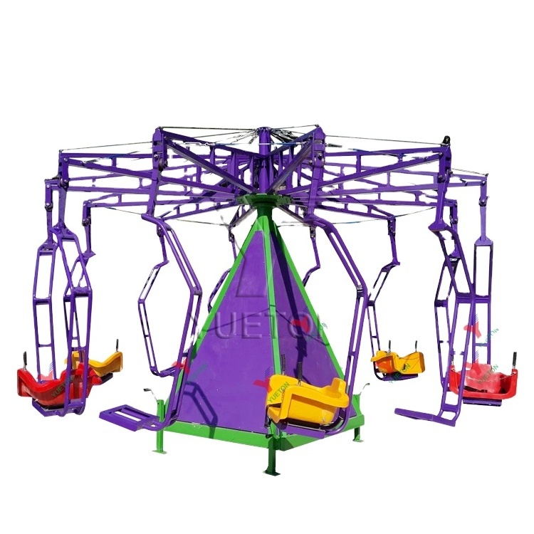 Professional Manufacturer Amusement Park Rides Playground Portable Trailer Mounted Swing Flying Chair Carnival Game For Sale