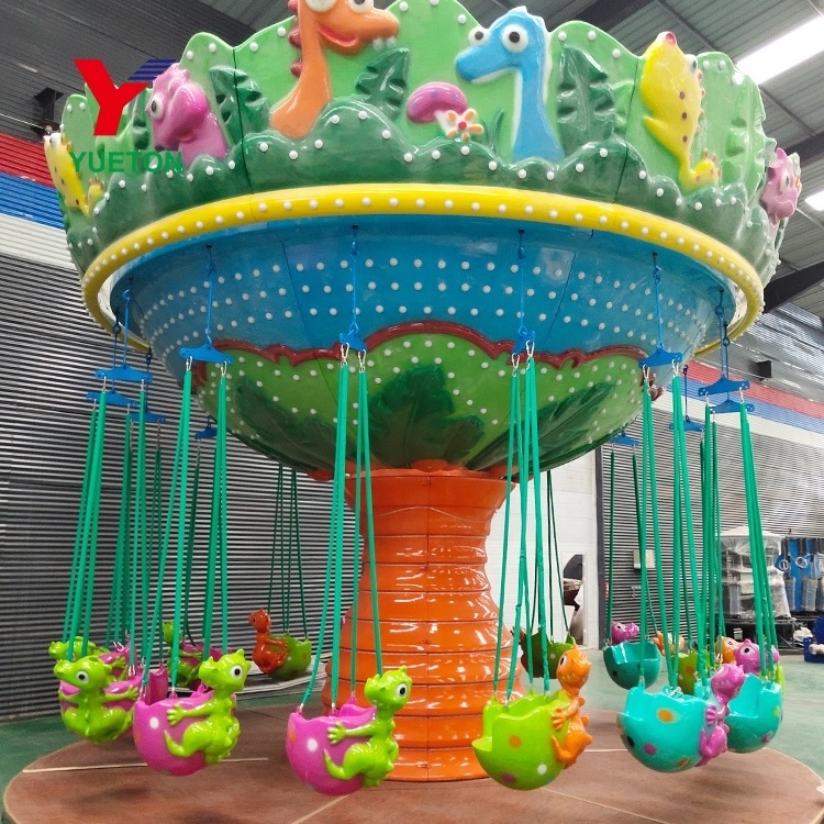 Dinosaur Fairground Theme Park Amusement Chair Swing Ride Electric Swing Ride