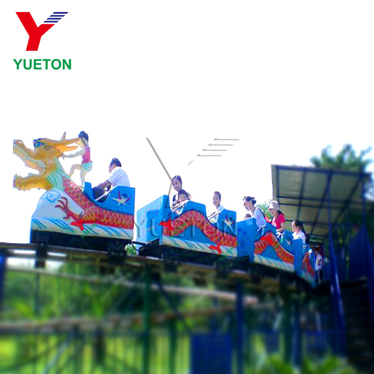 Outdoor Children Dragon Family Backyard Theme Park Roller Coaster For Kids