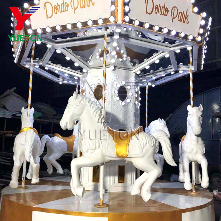 5 Seats Christmas Kids Mini Merry Go Round Carousel