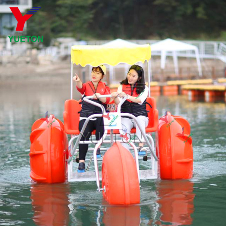 Water Fun Sports Equipment Pedal Boat Tricycle With Big Wheels On Water