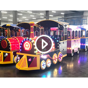 Amusement Park Electric Trackless Train Wattman Trackless Train For Kids