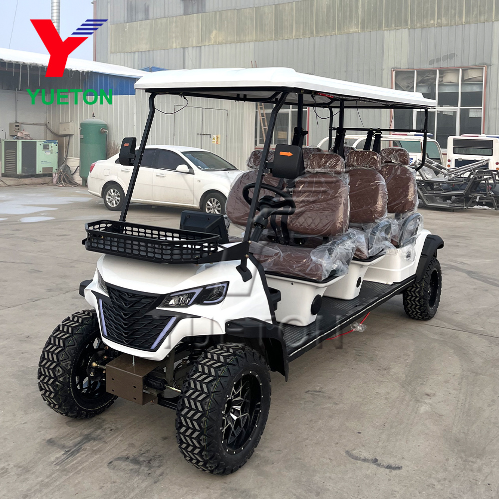 Hunting Cart 6 Seat Costa Rica Off Road Lithium Golf Cart 72V Electric 3500 W For Hotel