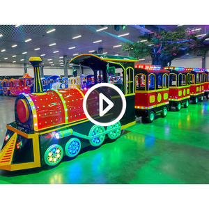 Cheap Price Kids Tourist Wattman Mall Park Train Rides Electric Amusement Park Mini Express Trackless Train For Sale