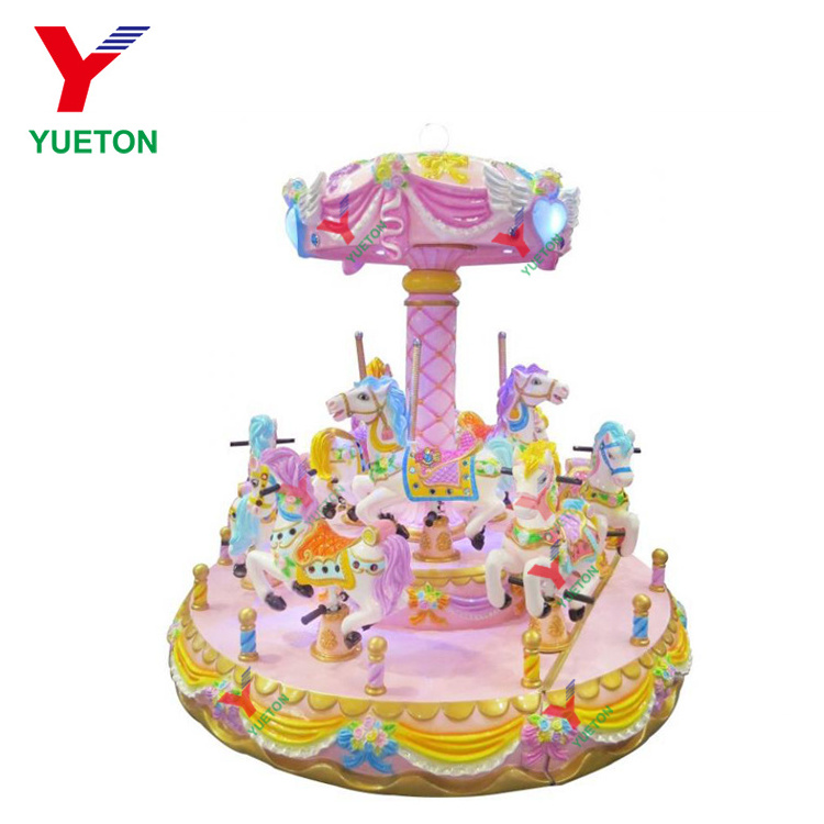 Fairground Attractions Amusement Park Carousel Horse Small Kids Mini Carousel for Sale