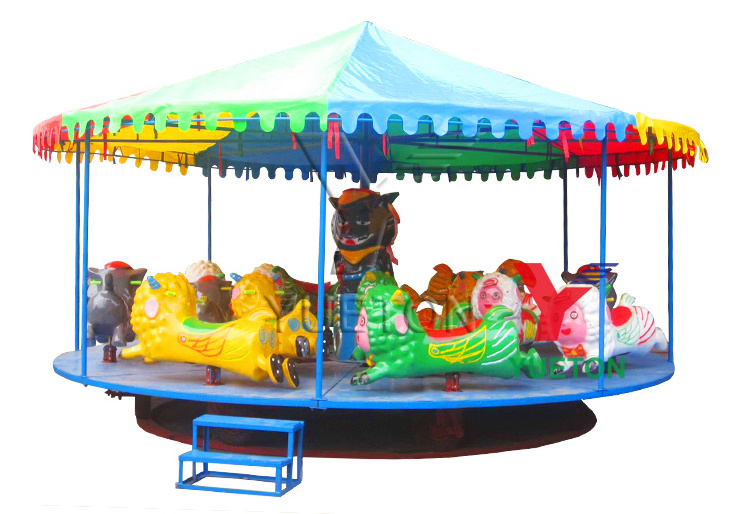 Outdoor Children Mini Kids Theme Toy Carnival Amusement Park Equipment Kiddie Game Small Electric Horse Carousel Rides For Sale