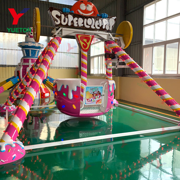 6 Seats Amusement Park Fun Fair Equipment Small Swing Carnival Game Mini Pendulum Kiddie Rides For Sale