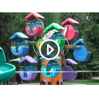 China Supplier Funfair Attraction  Amusement Park Double Side Kids Fun Rides Mini Ferris Wheel