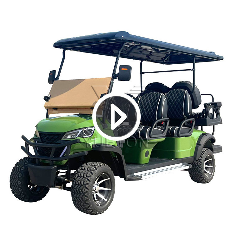 Hunting Cart 6 Seat Costa Rica Off Road Lithium Golf Cart 72V Electric 3500 W For Hotel