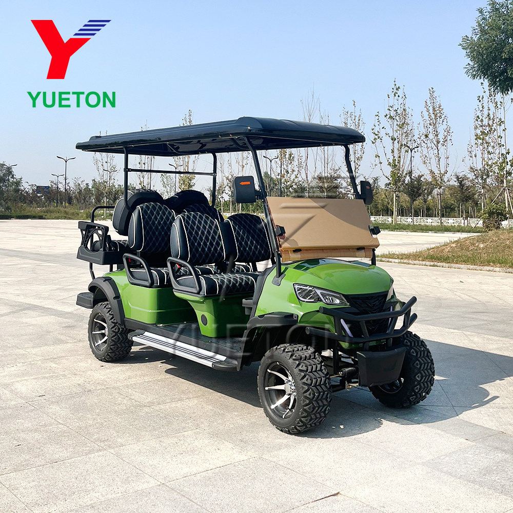 Hunting Cart 6 Seat Costa Rica Off Road Lithium Golf Cart 72V Electric 3500 W For Hotel