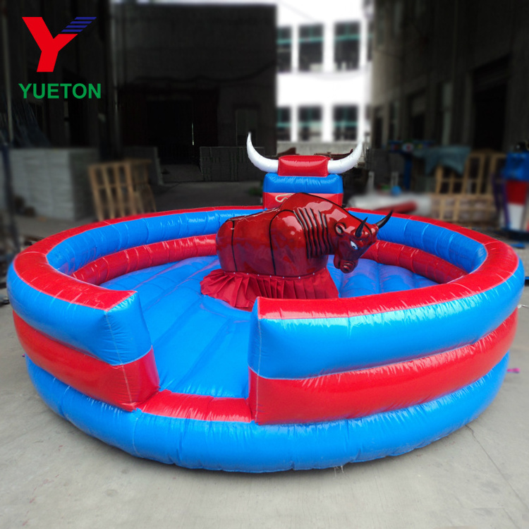 Amusement Park Product Games Machine Attraction Carousel Riding Inflatable Mechanical Bull For Sale