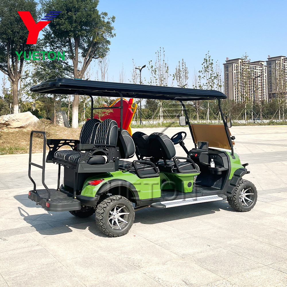 Hunting Cart 6 Seat Costa Rica Off Road Lithium Golf Cart 72V Electric 3500 W For Hotel