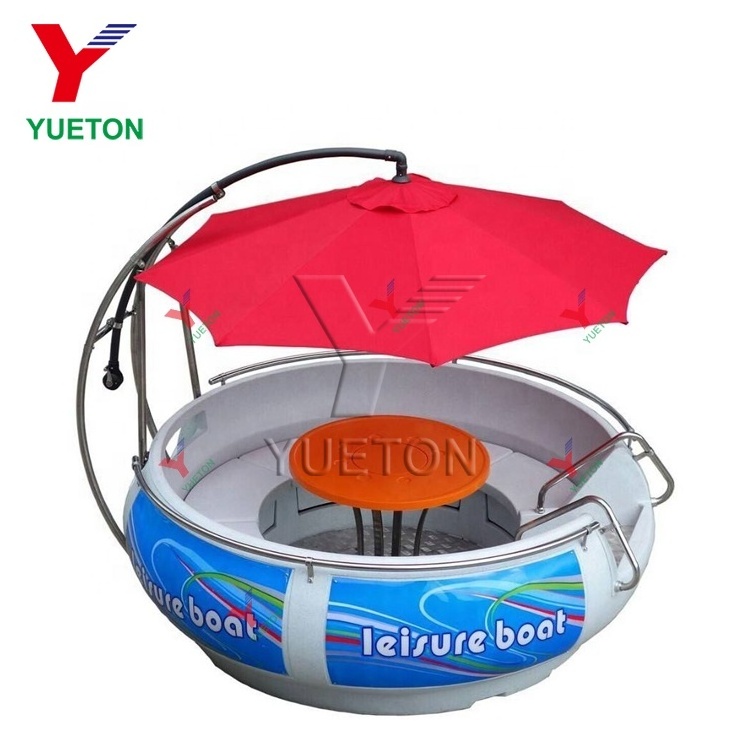 Funny Sport Equipment Product BBQ Water Pedal Boat For Water Park