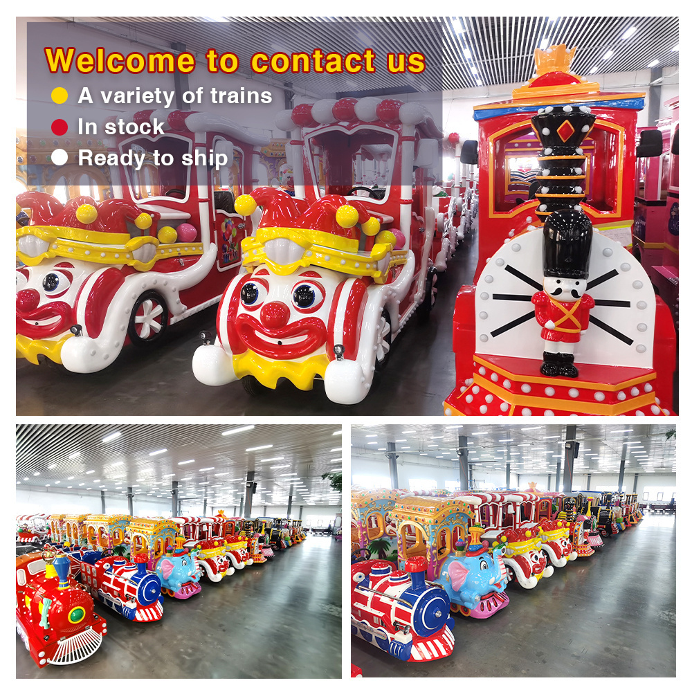 Cheap Price Kids Tourist Wattman Mall Park Train Rides Electric Amusement Park Mini Express Trackless Train For Sale