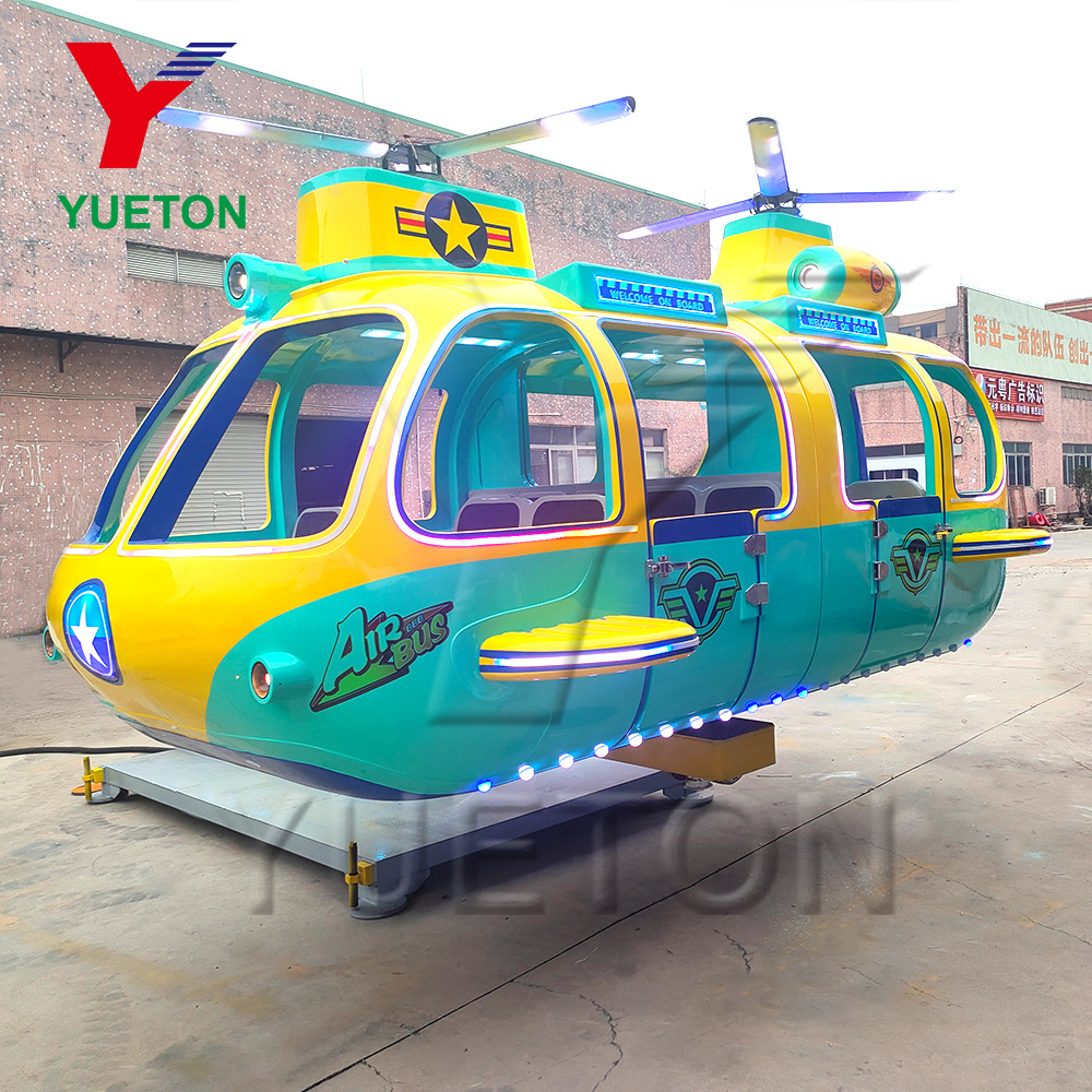 Children Avion Manege Pour Enfant Kids Entertainment Attraction Helicopter Airbus Mini Carnival Amusement Park Rides For Sale