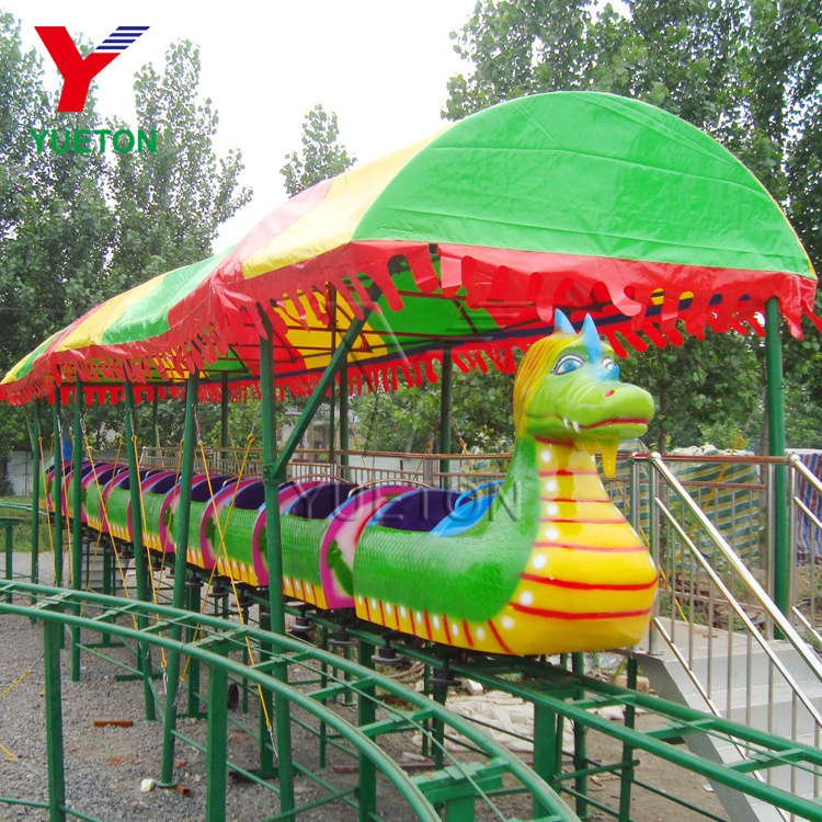 Fairground Amusement Park Playground Equipment Small Backyard Slide Dinosaur Mini Roller Coaster For Sale