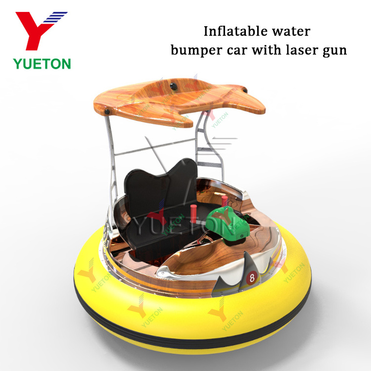 Cheap Price Kids Adult Electric Inflatable Bumper Cars Water Pool Bumper Boat With Water Gun For Amusement Park