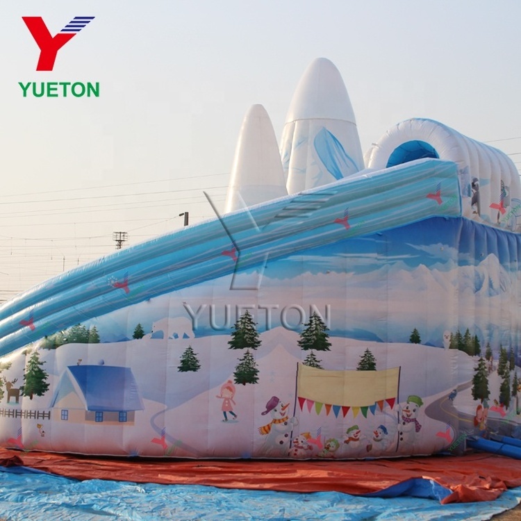 Adult Size Kids Big Kahuna Banzai Wahoo Giant Bounce Round Inflatable Water Slide