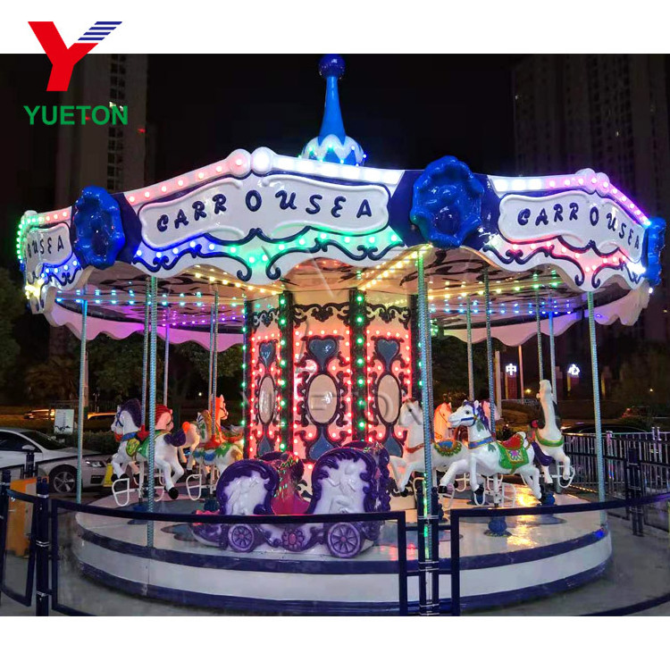 Kids Theme Amusement Park Popular Funny Christmas Merry Go Round Carousel Horse Rides For Sale