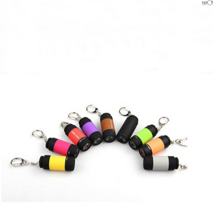 NPOT Mini Keychain Flashlight Outdoor Travel Rechargeable Colorful LED Flashlight High-Powered Pocket Keychain Flashlights