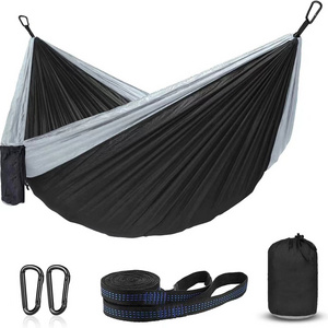 NPOT High Quality 210T outdoor hiking Nylon Portable swing hanging Parachute Camping Nylon Tent Hammock