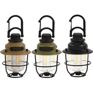 NPOT HOT SELLING Rechargeable LED camping light, retro waterproof lantern, artichoke lamp, outdoor hiking